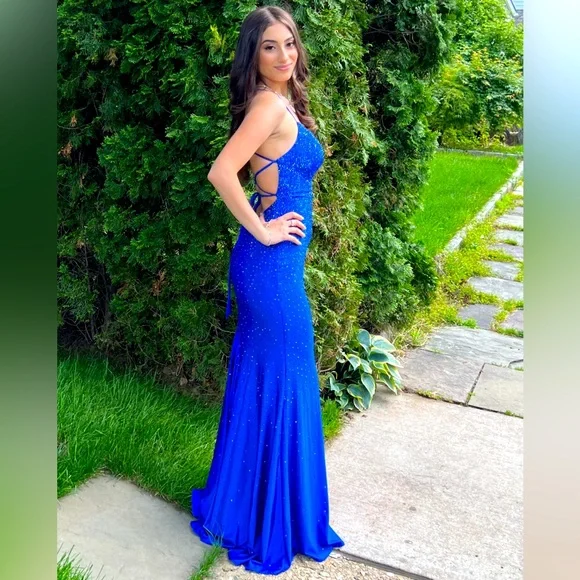 Faviana | Dresses | Prom Wedding Guest Dress Royal Blue | Poshmark